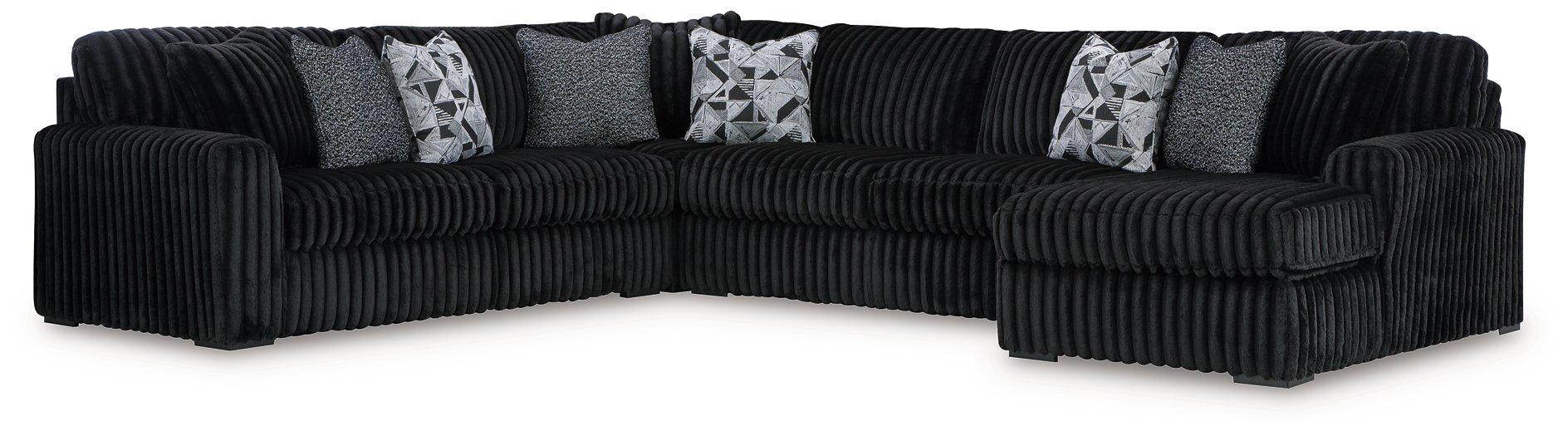 Midnight-Madness Sectional with Chaise - Luxury Home Furniture (MI)