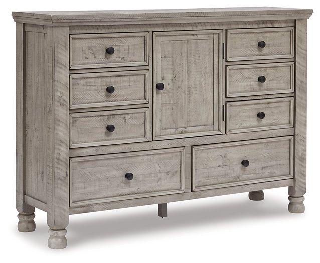 Harrastone Dresser and Mirror - Luxury Home Furniture (MI)
