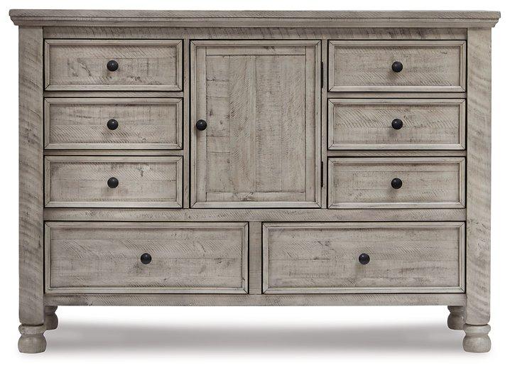 Harrastone Dresser and Mirror - Luxury Home Furniture (MI)