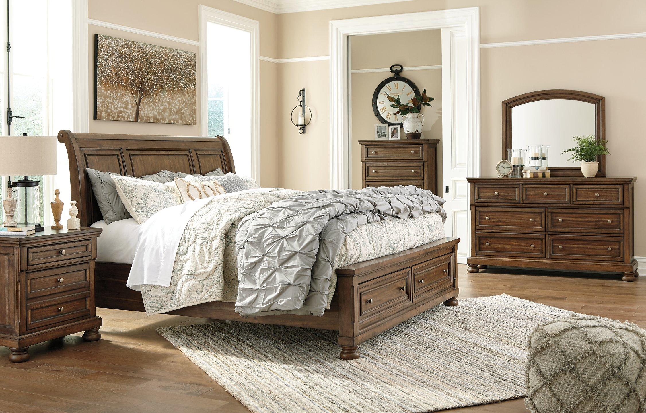 Flynnter Bed with 2 Storage Drawers - Luxury Home Furniture (MI)