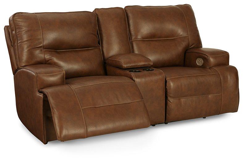 Francesca Power Reclining Loveseat with Console - Luxury Home Furniture (MI)