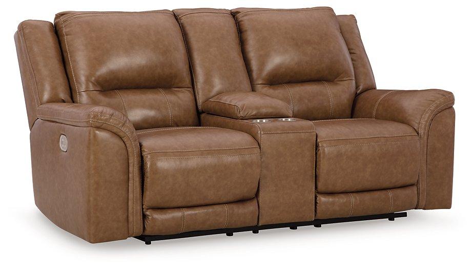 Trasimeno Power Reclining Loveseat with Console - Luxury Home Furniture (MI)