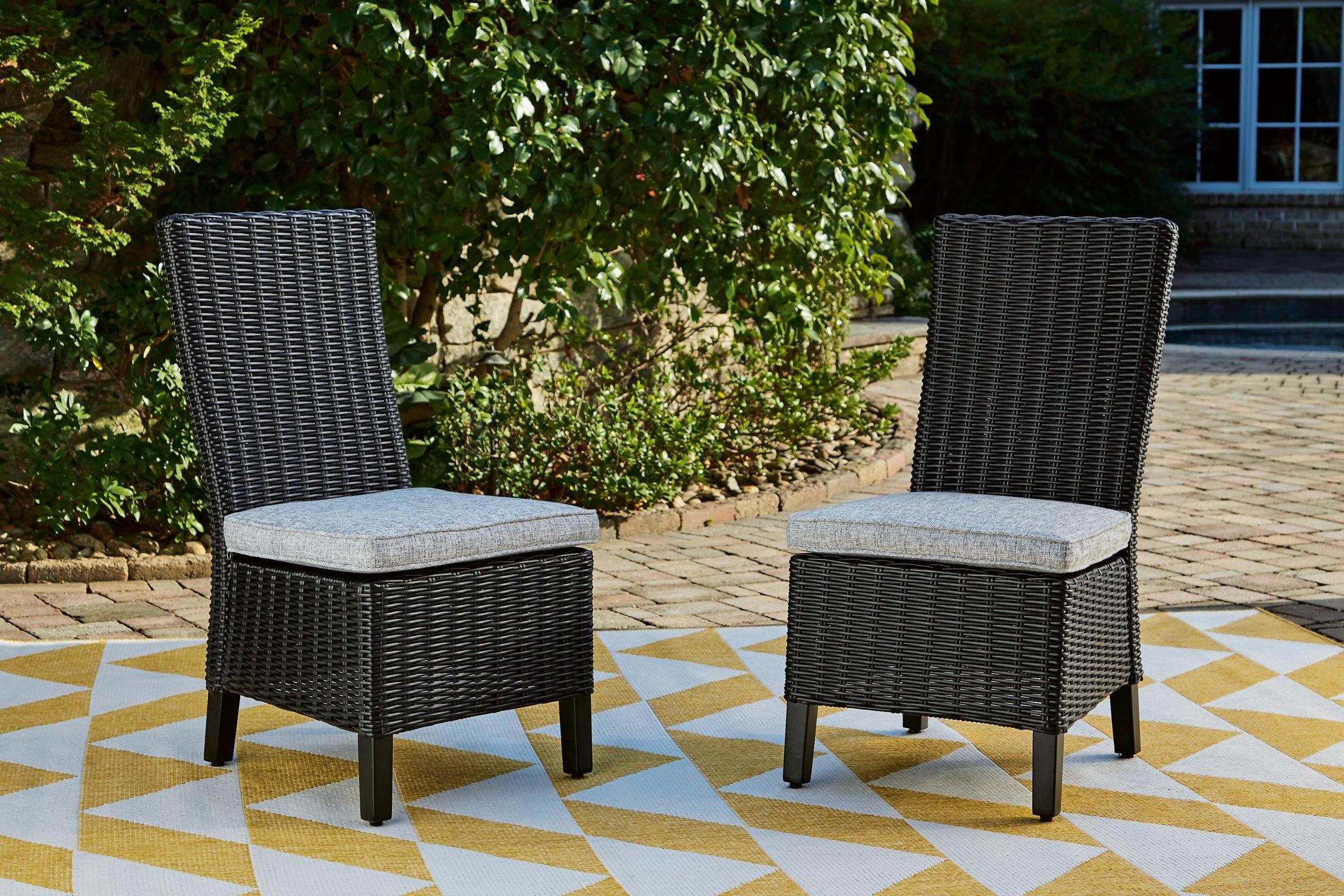 Beachcroft Outdoor Side Chair with Cushion (Set of 2) - Luxury Home Furniture (MI)