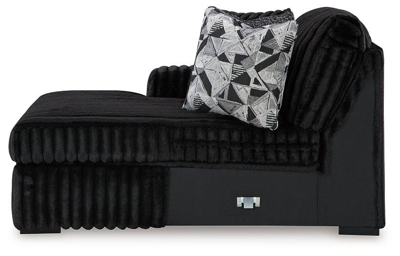 Midnight-Madness Sectional with Chaise - Luxury Home Furniture (MI)
