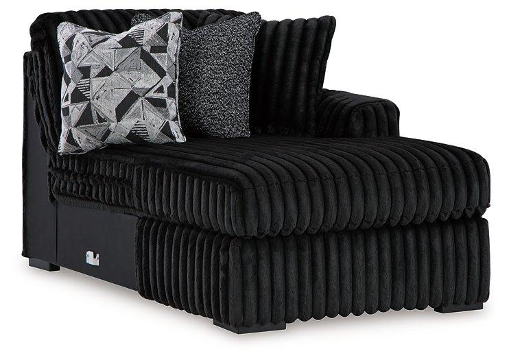 Midnight-Madness Sectional with Chaise - Luxury Home Furniture (MI)