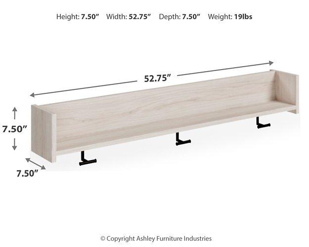 Socalle Wall Mounted Coat Rack with Shelf - Luxury Home Furniture (MI)