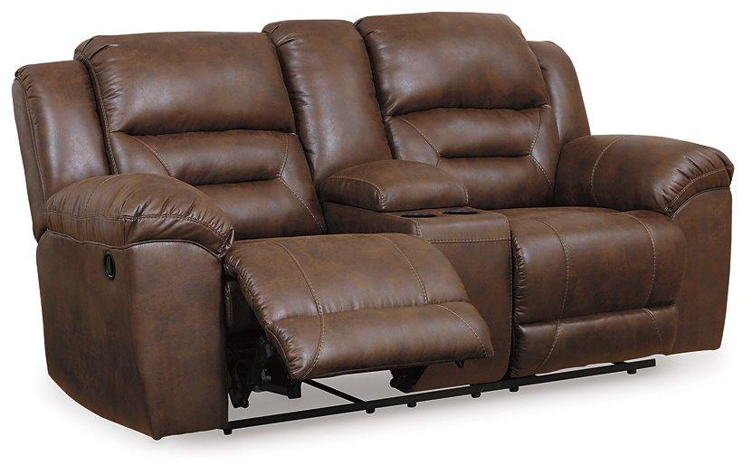 Stoneland Reclining Loveseat with Console - Luxury Home Furniture (MI)