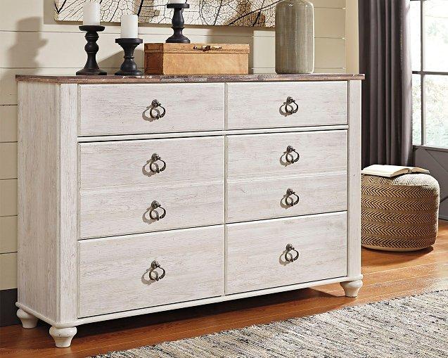 Willowton Dresser and Mirror - Luxury Home Furniture (MI)