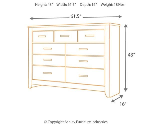 Zelen Dresser and Mirror - Luxury Home Furniture (MI)