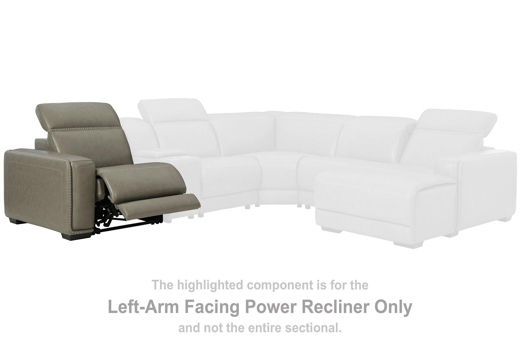 Correze Power Reclining Sectional with Chaise - Luxury Home Furniture (MI)