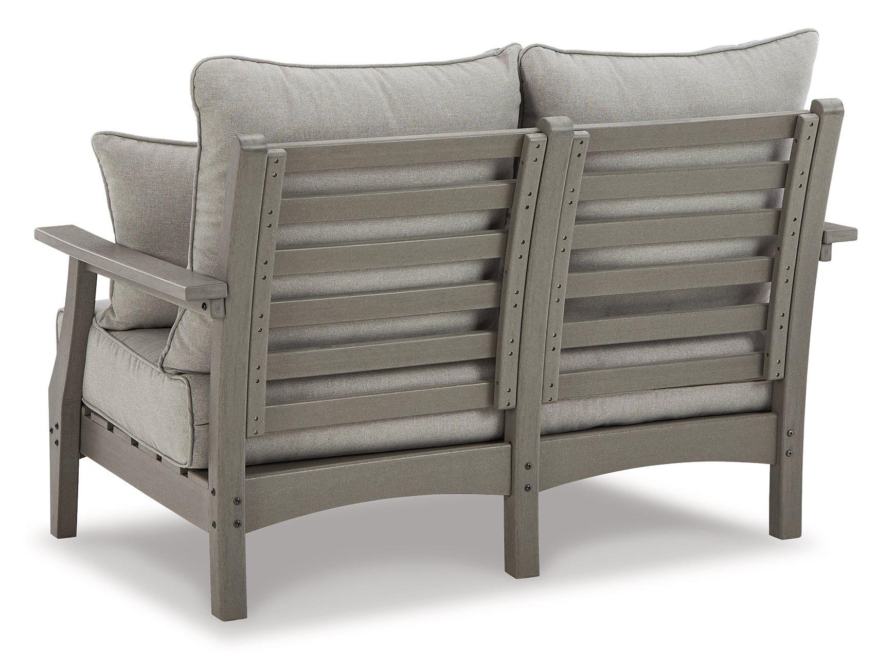 Visola Outdoor Sofa and Loveseat with Coffee Table - Luxury Home Furniture (MI)