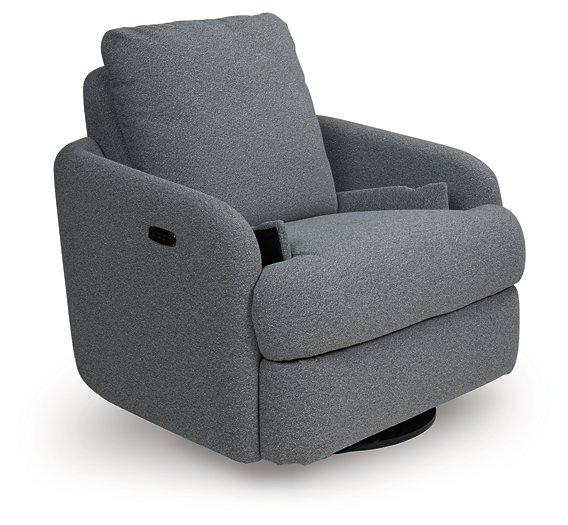 Alainmont Next-Gen Nuvella Swivel Power Recliner - Luxury Home Furniture (MI)