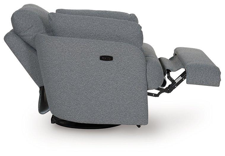Alainmont Next-Gen Nuvella Swivel Power Recliner - Luxury Home Furniture (MI)