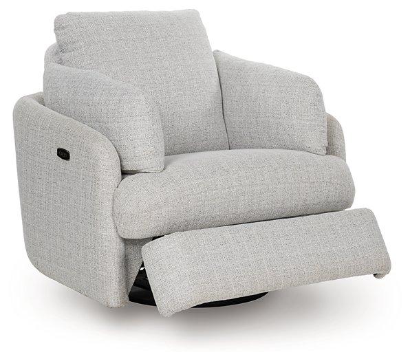 Alainmont Next-Gen Nuvella Swivel Power Recliner - Luxury Home Furniture (MI)