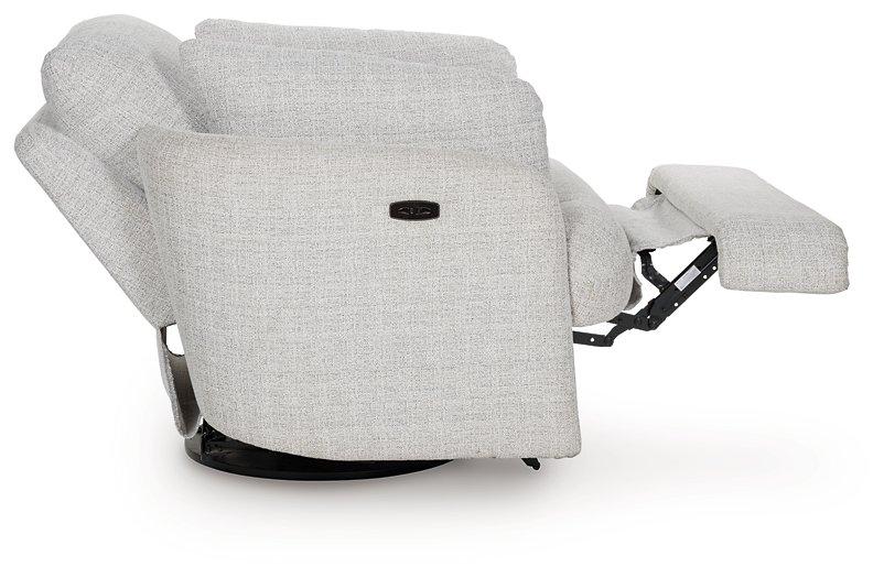 Alainmont Next-Gen Nuvella Swivel Power Recliner - Luxury Home Furniture (MI)