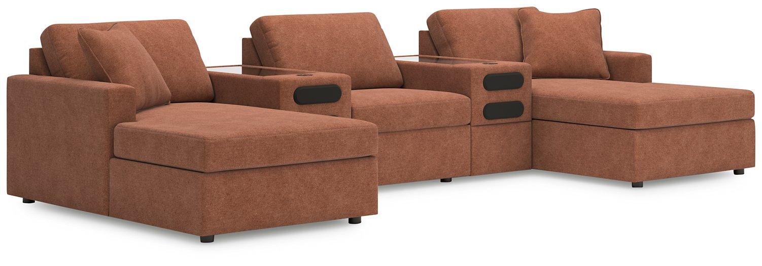 Modmax Double Chaise with Audio Consoles - Luxury Home Furniture (MI)