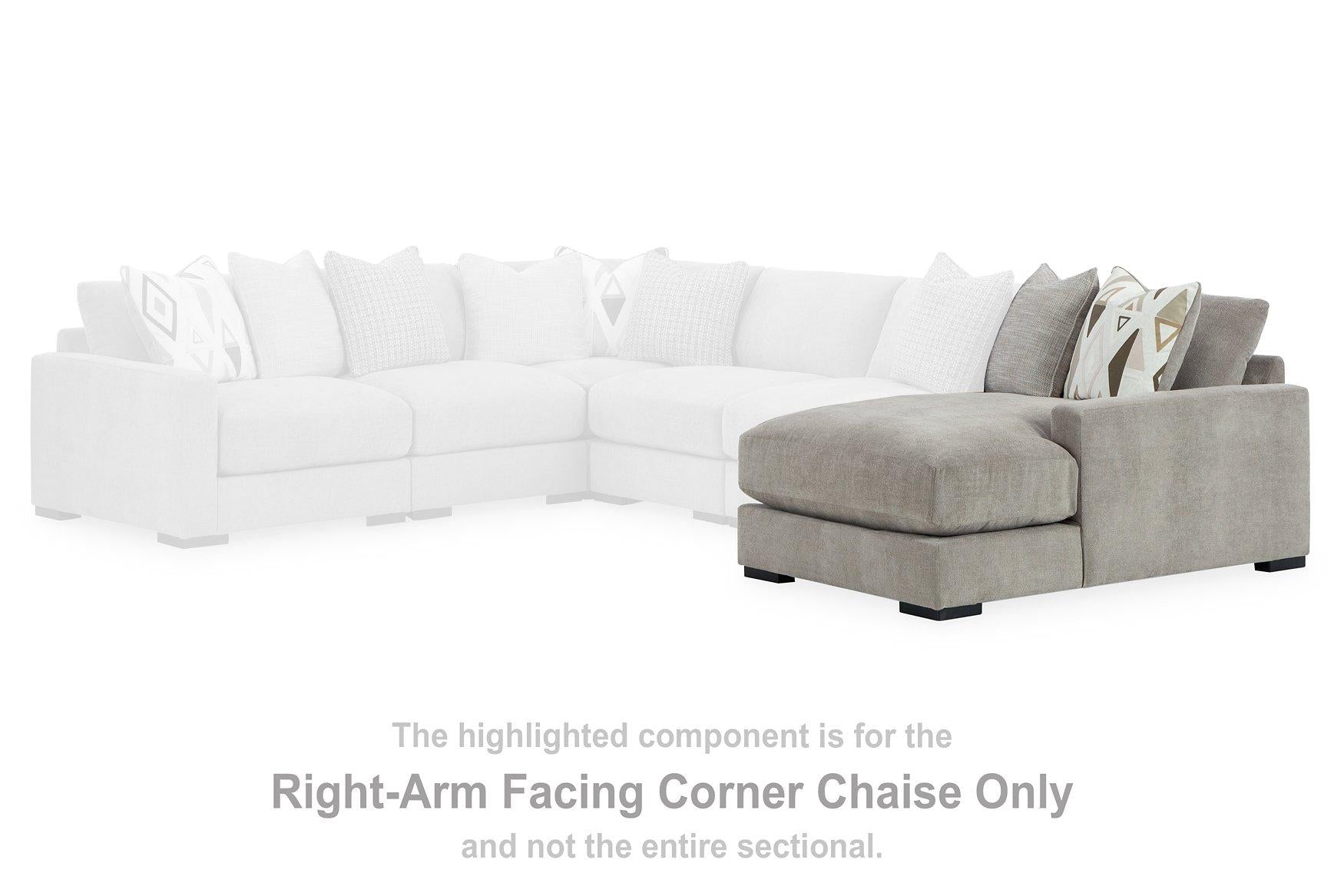 Aslan Court Sofa Sectional with Chaise - Luxury Home Furniture (MI)