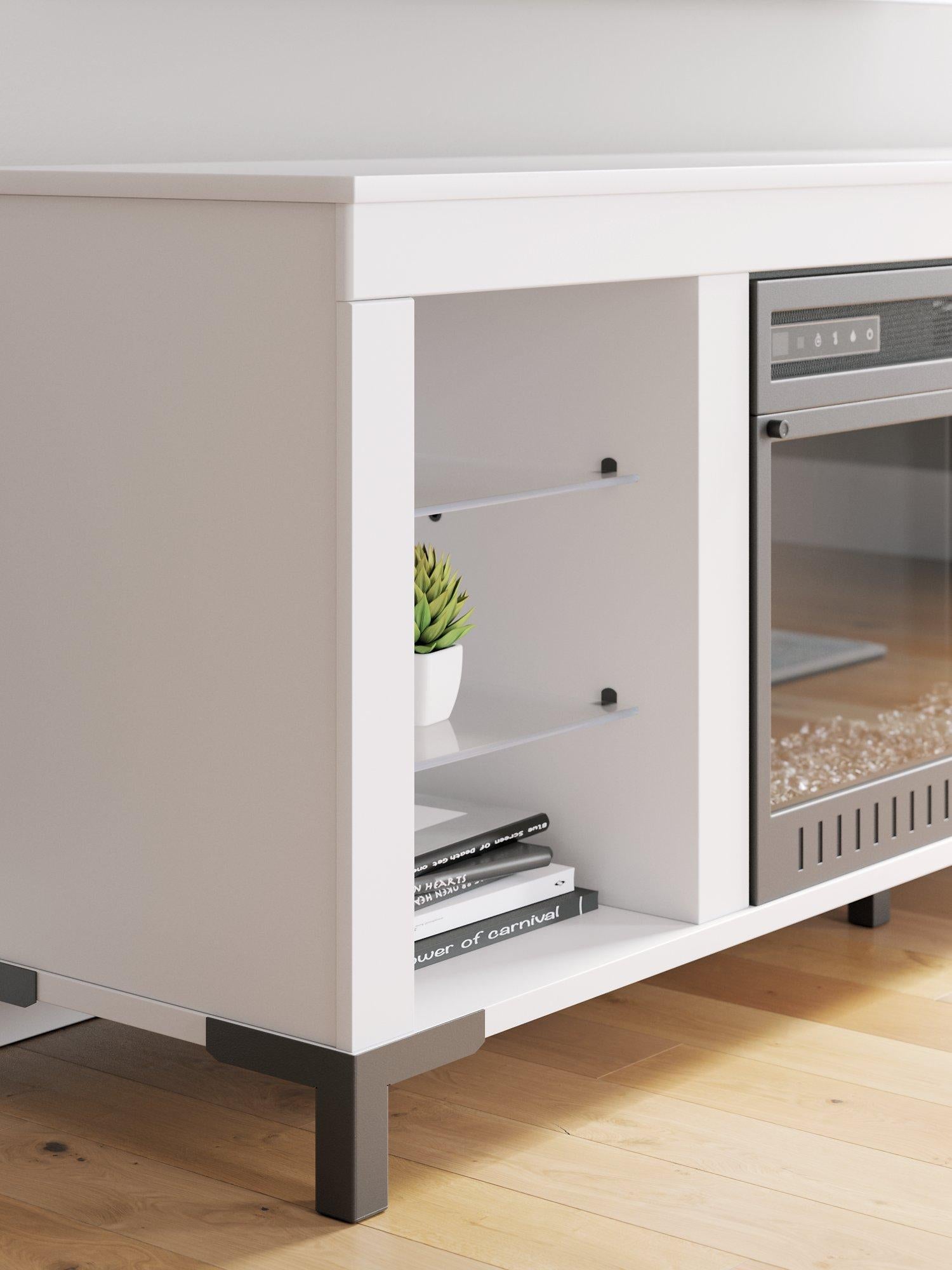 Brollevi 60" TV Stand with Electric Fireplace - Luxury Home Furniture (MI)