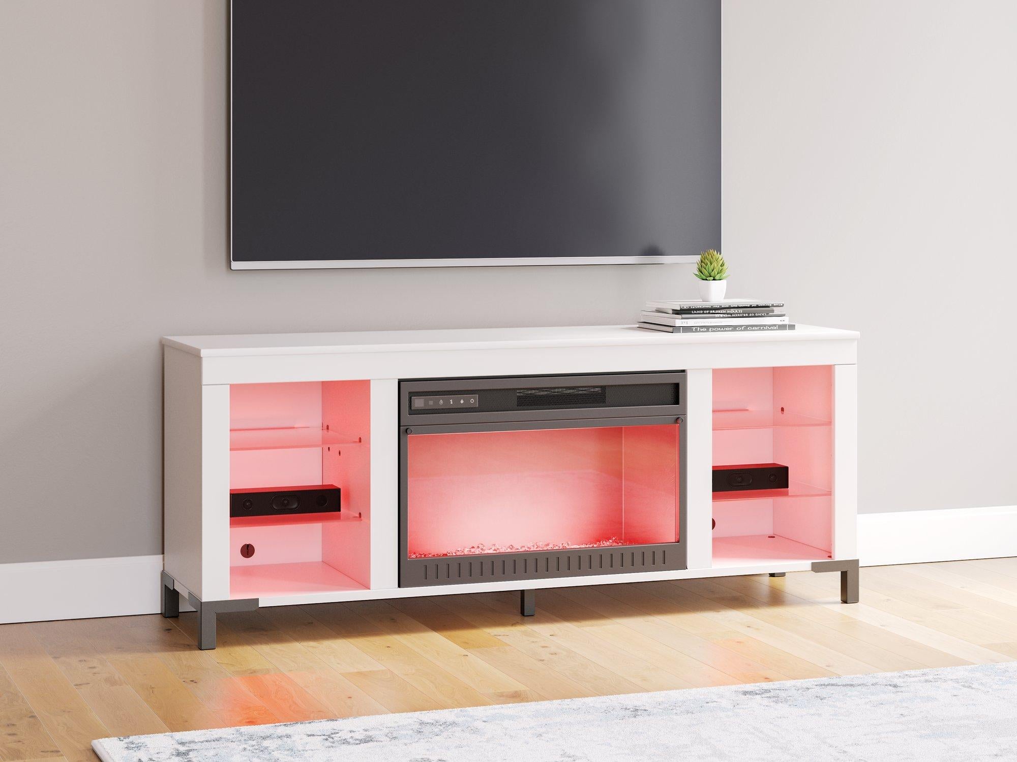 Brollevi 60" TV Stand with Electric Fireplace - Luxury Home Furniture (MI)