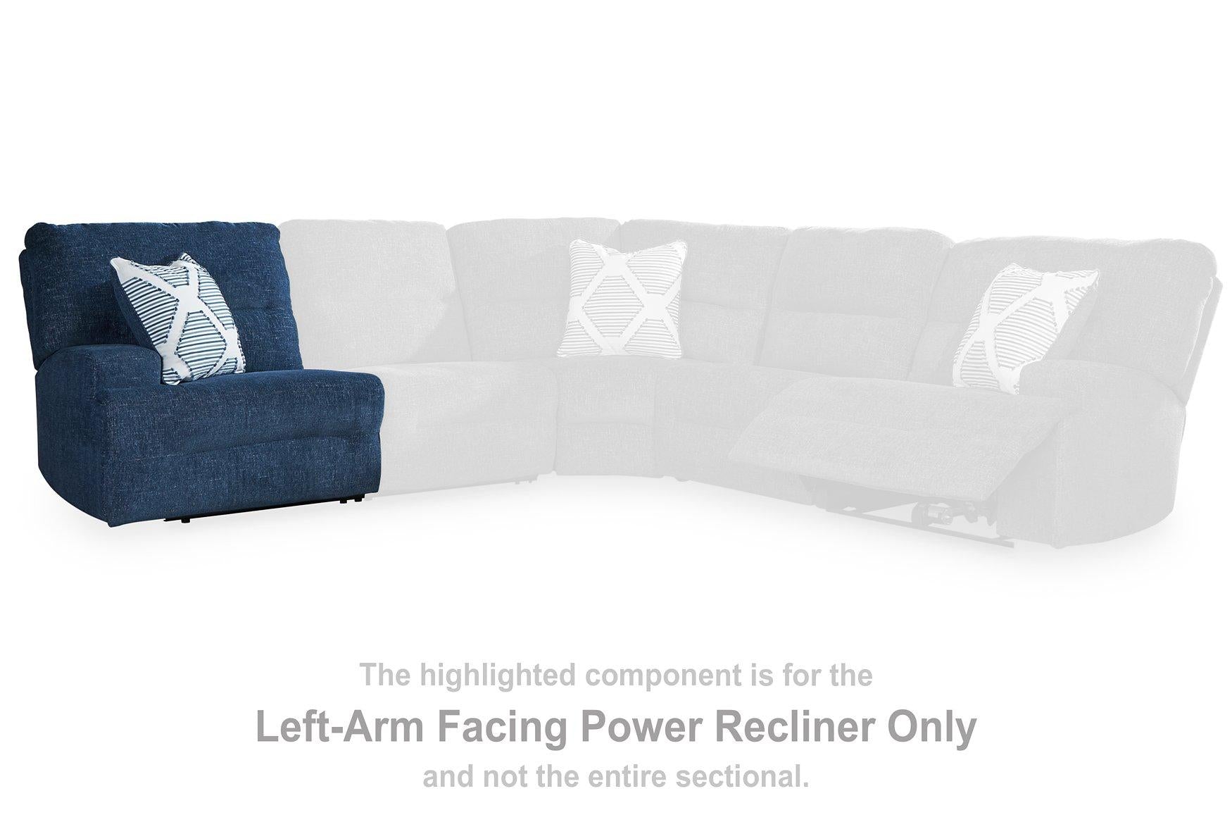 Acklen Place Power Reclining Sectional with Chaise - Luxury Home Furniture (MI)