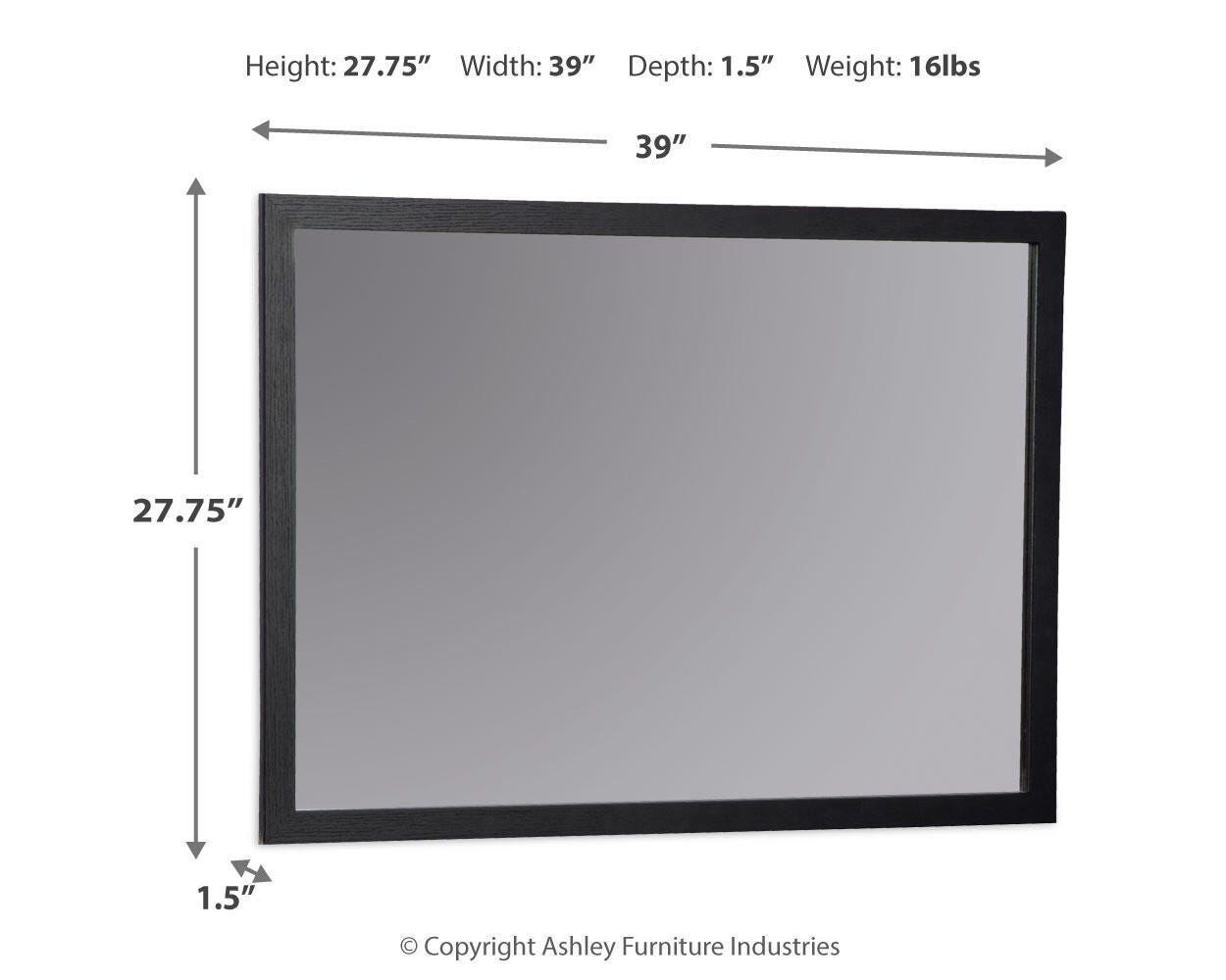 Danziar Bedroom Mirror - Luxury Home Furniture (MI)