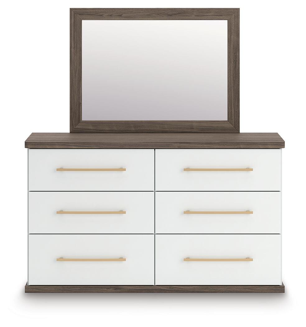 Kendanport Dresser and Mirror - Luxury Home Furniture (MI)