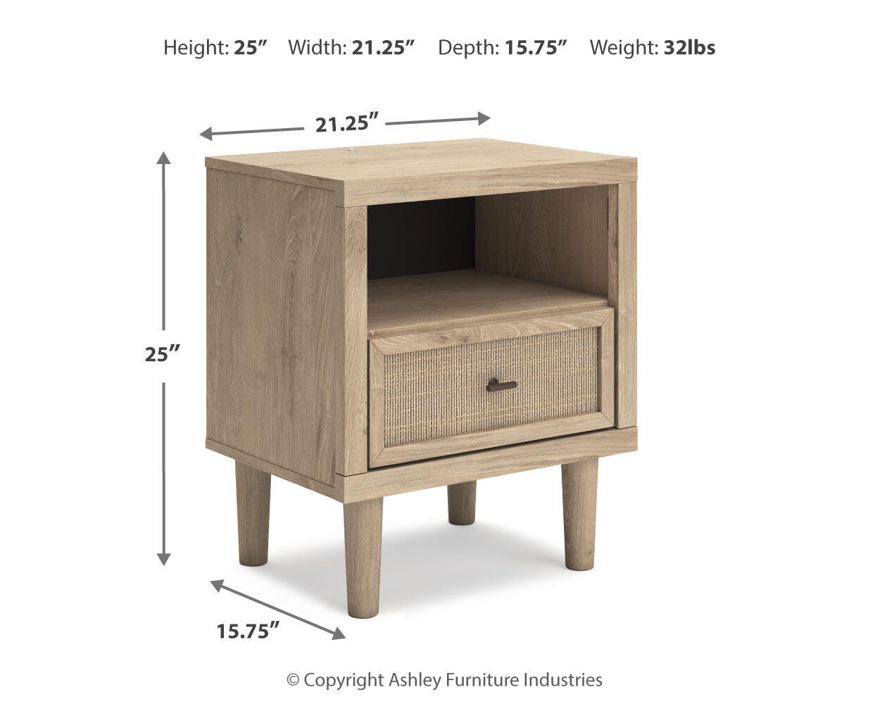 Cielden Nightstand - Luxury Home Furniture (MI)