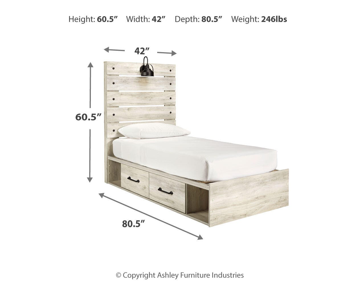 Cambeck Bed with 4 Storage Drawers - Luxury Home Furniture (MI)