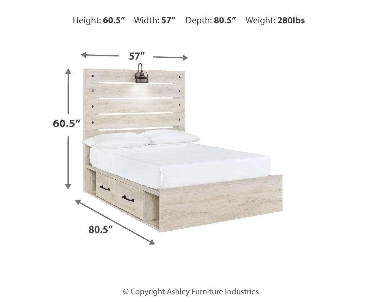 Cambeck Bed with 4 Storage Drawers - Luxury Home Furniture (MI)