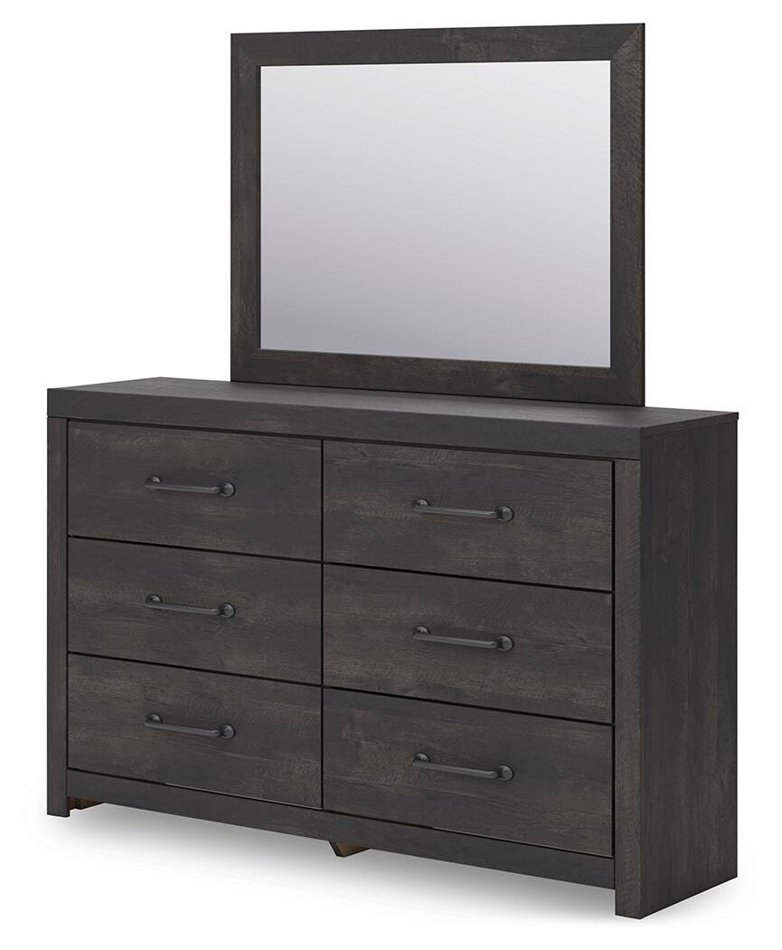 Hollivern Dresser and Mirror - Luxury Home Furniture (MI)