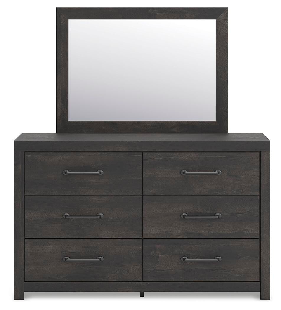 Hollivern Dresser and Mirror - Luxury Home Furniture (MI)