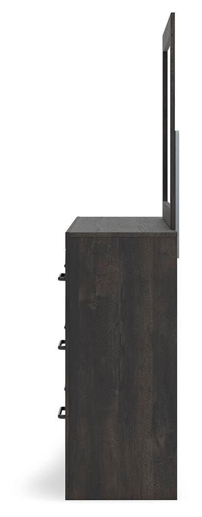 Hollivern Dresser and Mirror - Luxury Home Furniture (MI)