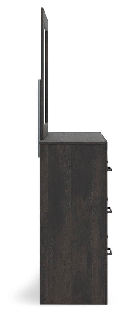 Hollivern Dresser and Mirror - Luxury Home Furniture (MI)