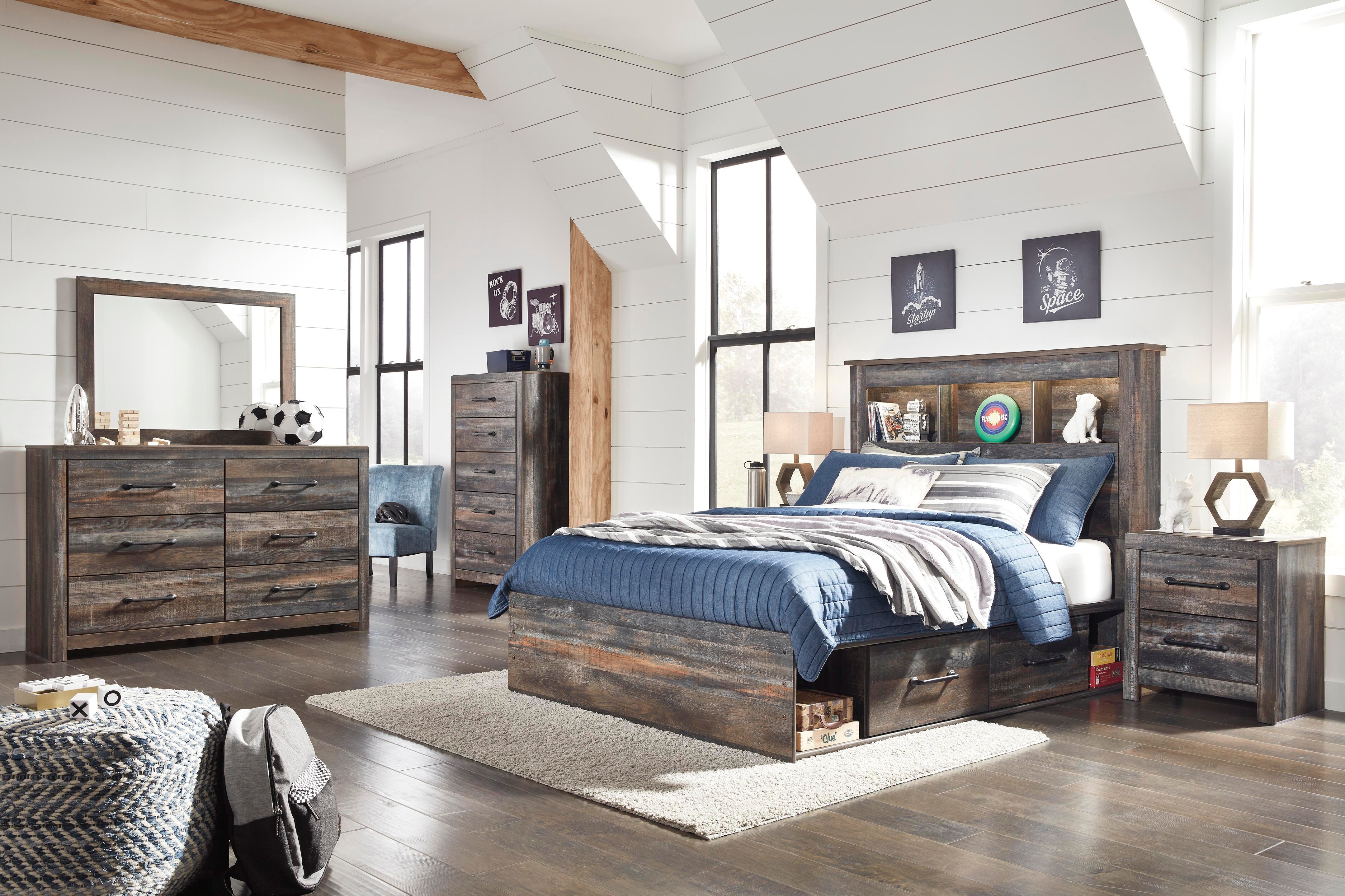 Drystan Youth Bed with 2 Storage Drawers - Luxury Home Furniture (MI)