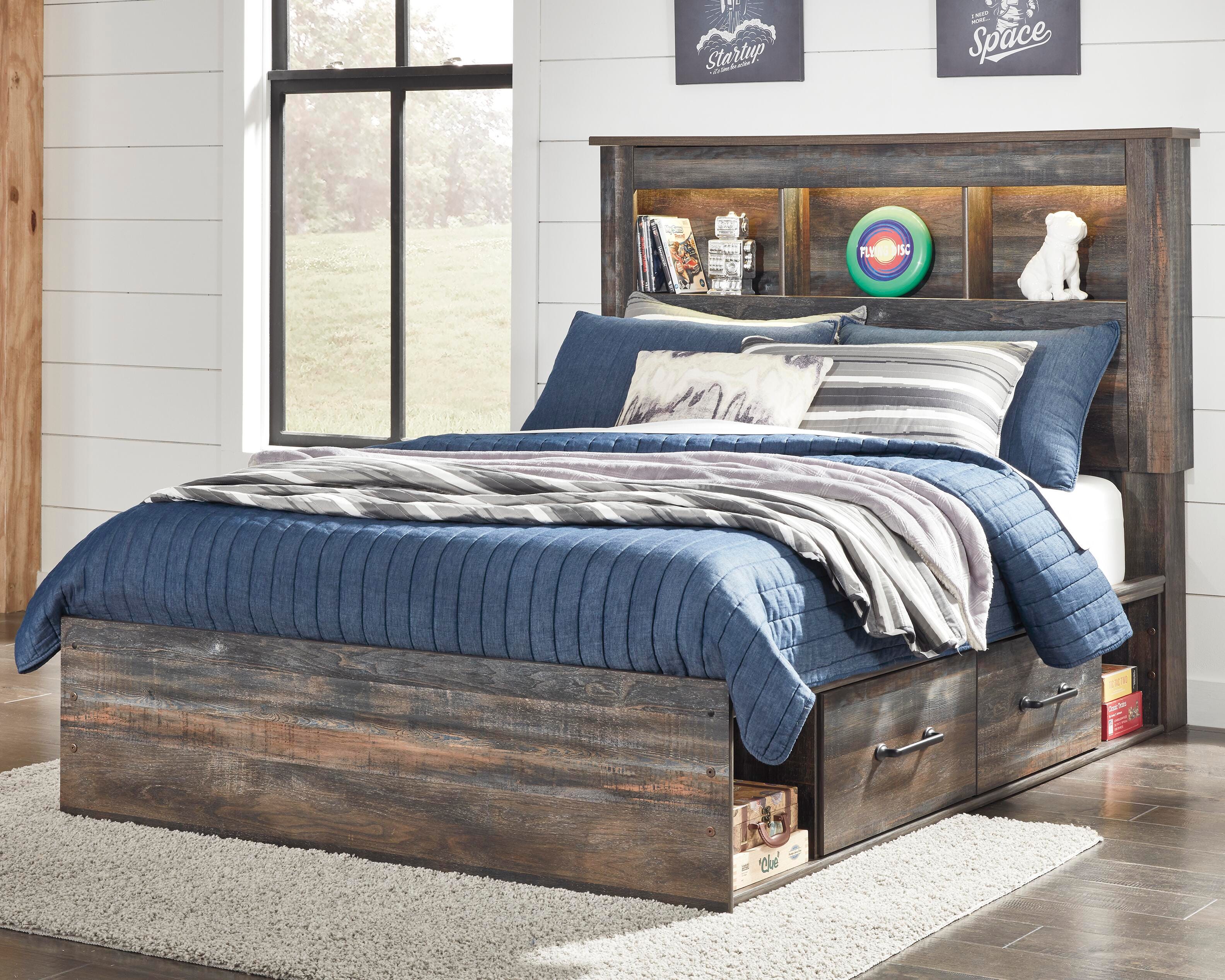 Drystan Youth Bed with 2 Storage Drawers - Luxury Home Furniture (MI)