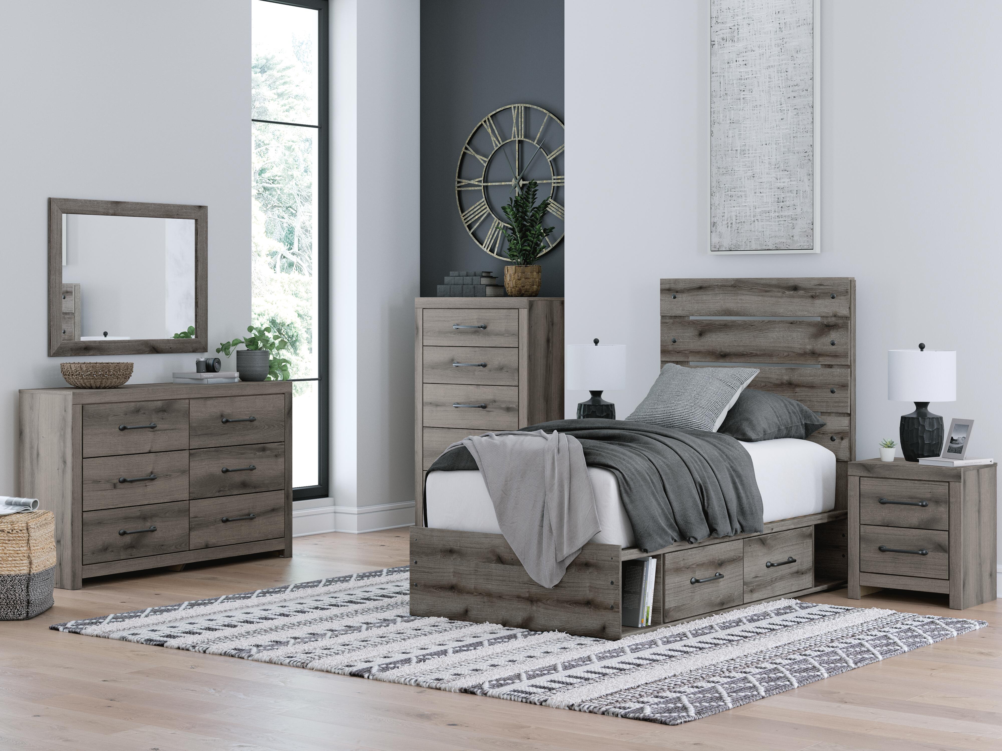 Graystorm Bed with Storage - Luxury Home Furniture (MI)