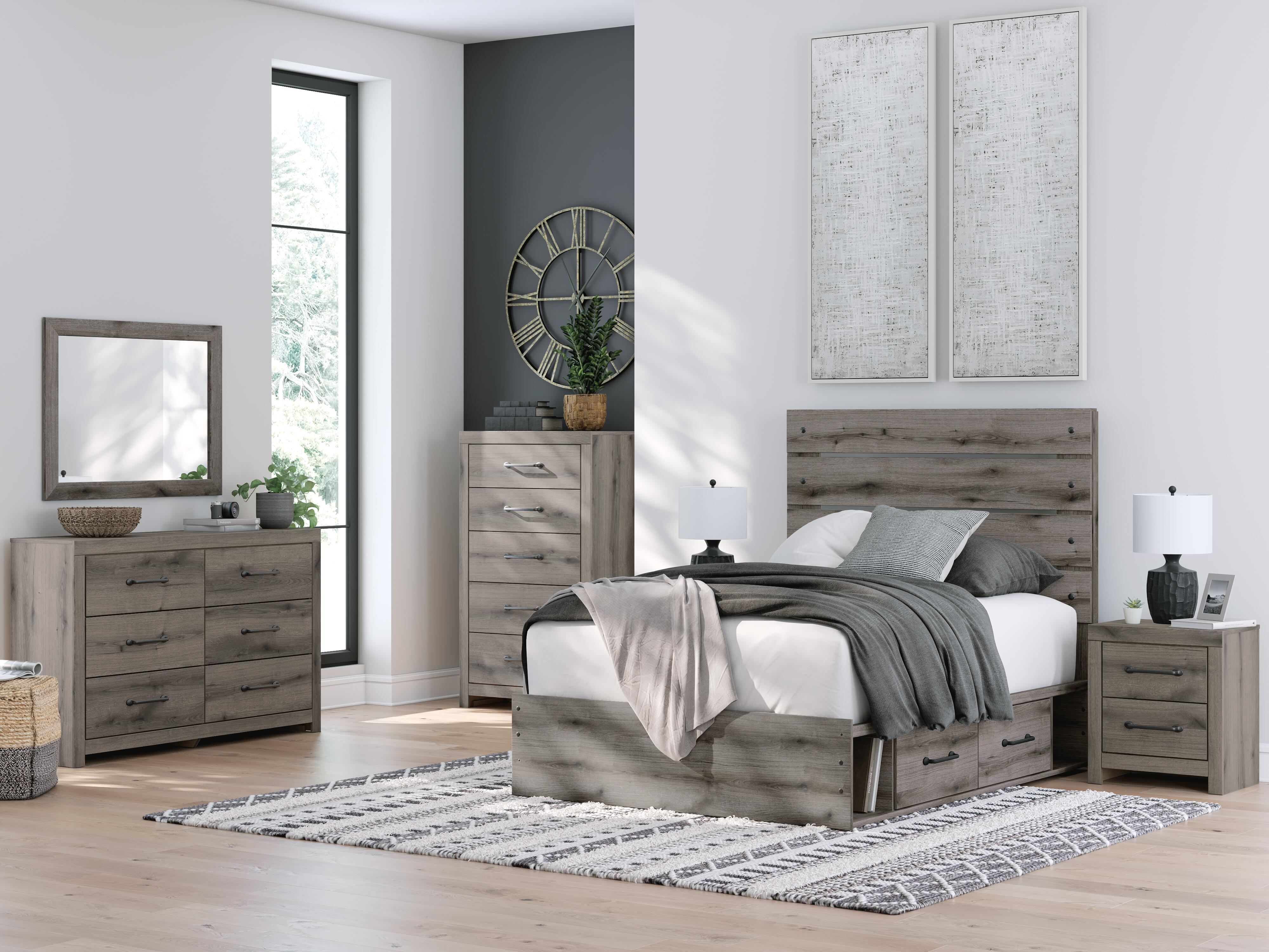 Graystorm Bed with Storage - Luxury Home Furniture (MI)