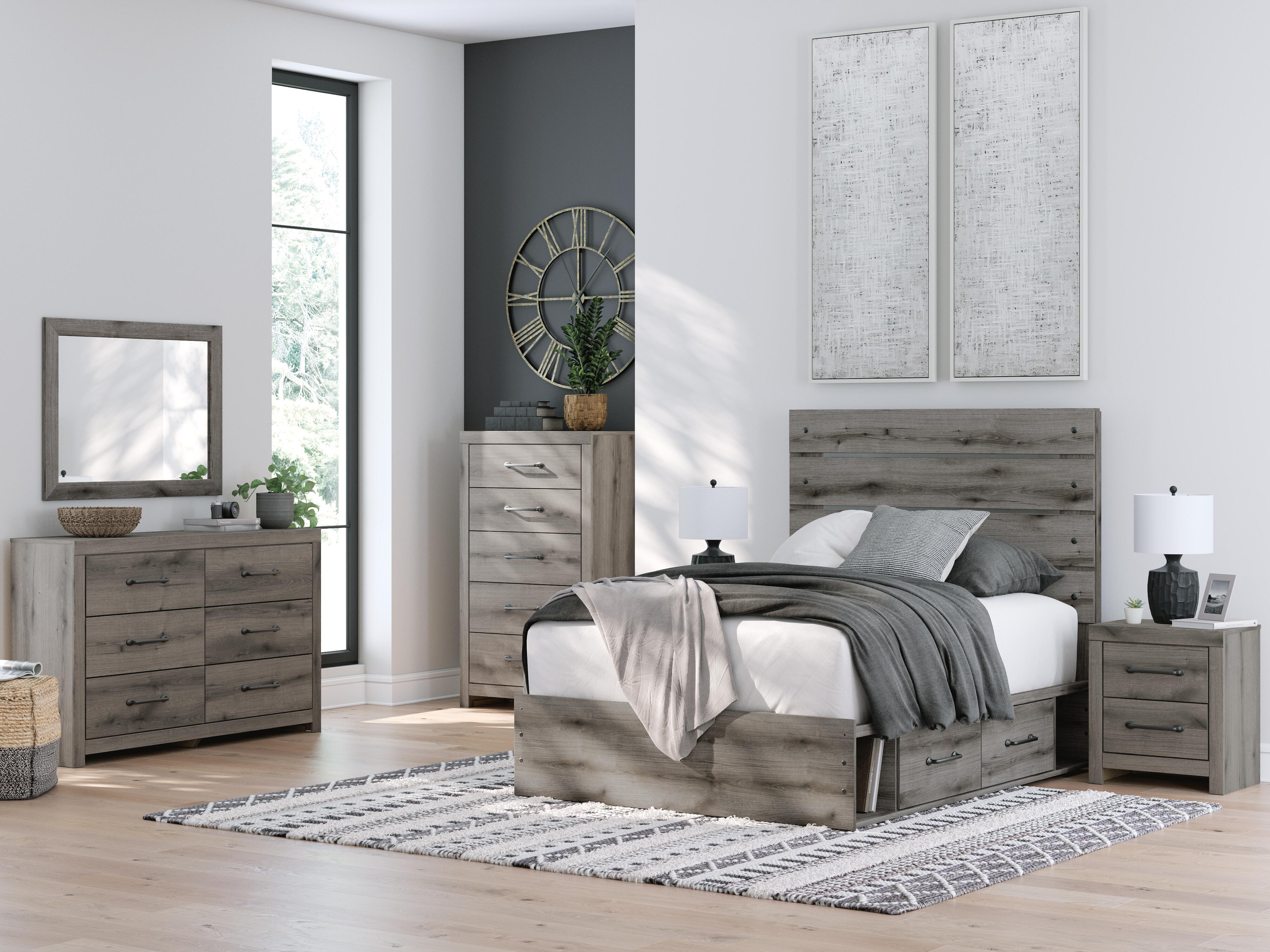 Graystorm Bed with Storage - Luxury Home Furniture (MI)