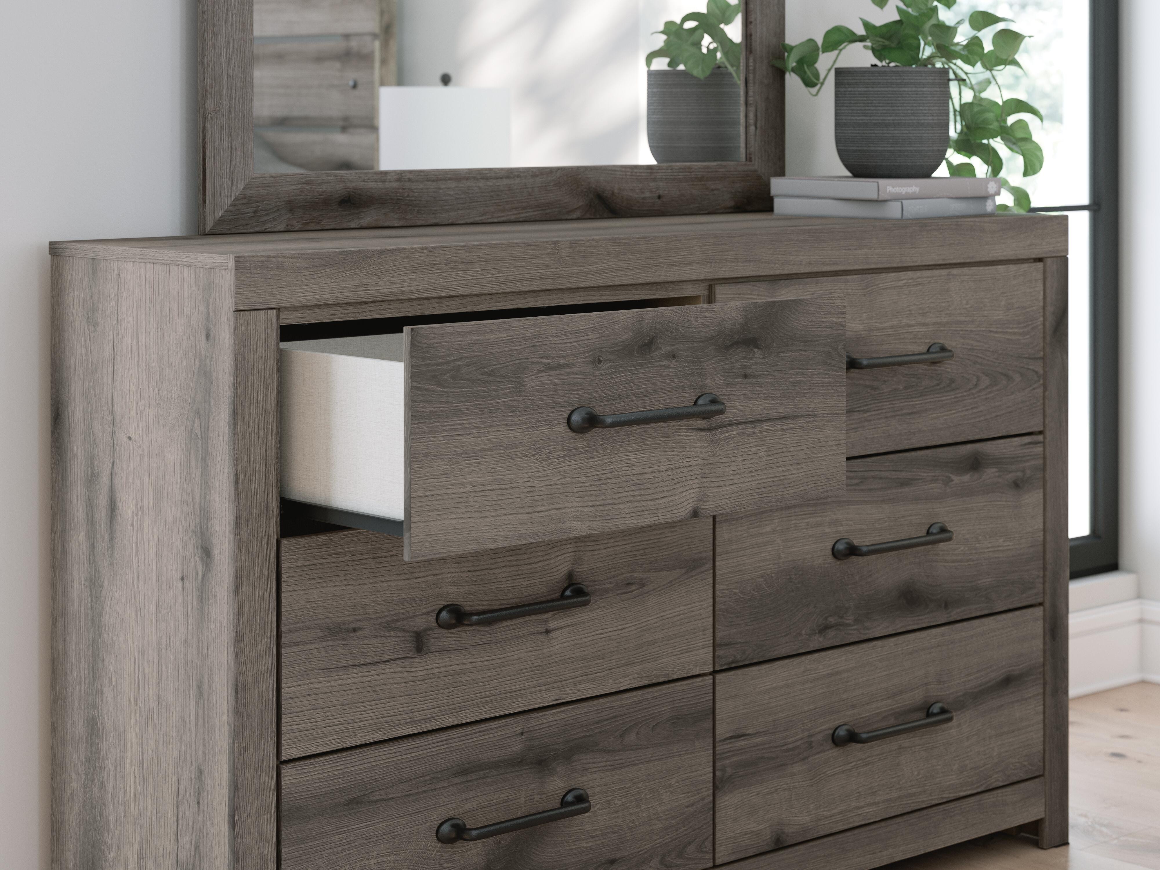 Graystorm Dresser and Mirror - Luxury Home Furniture (MI)