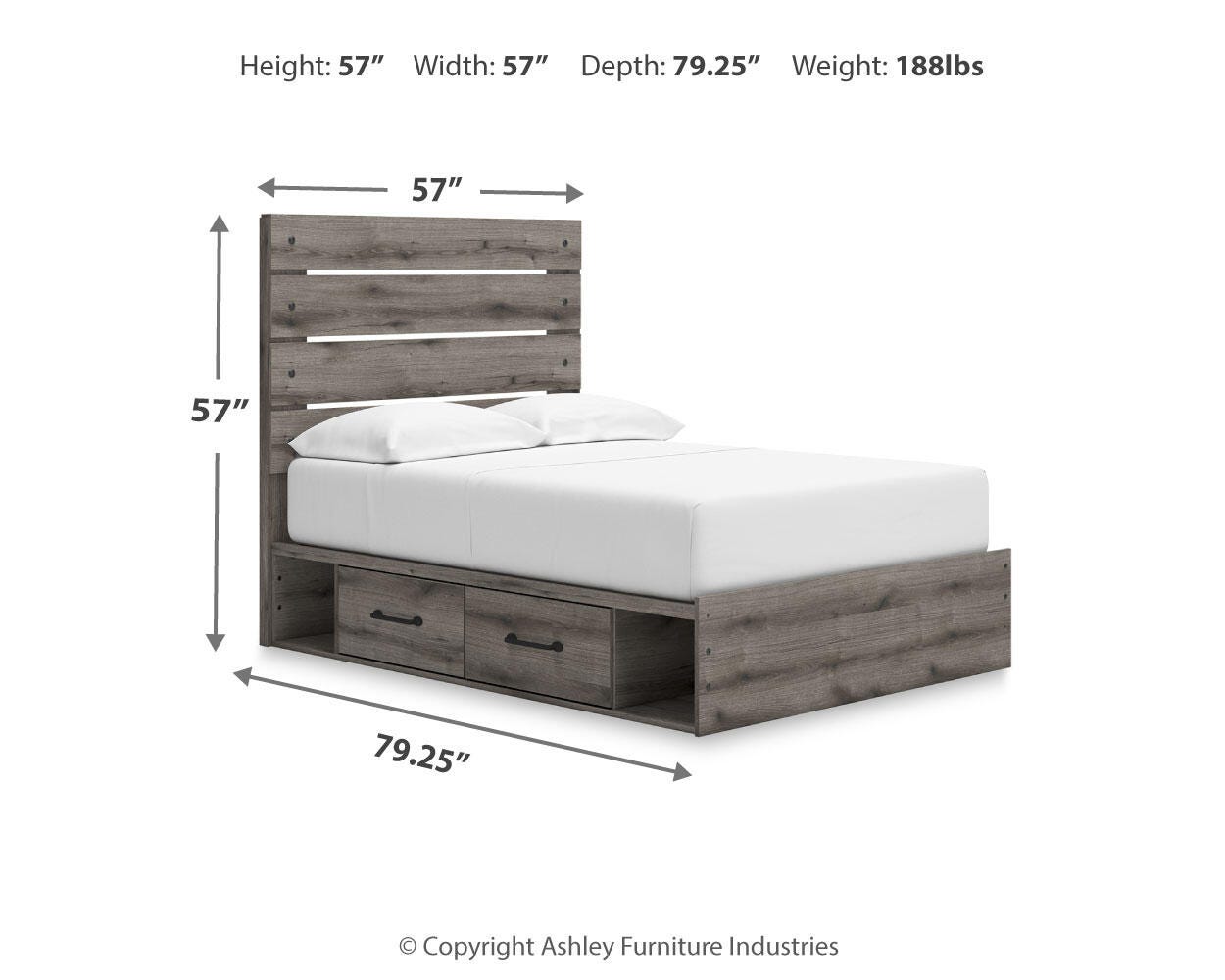 Graystorm Bed with Storage - Luxury Home Furniture (MI)