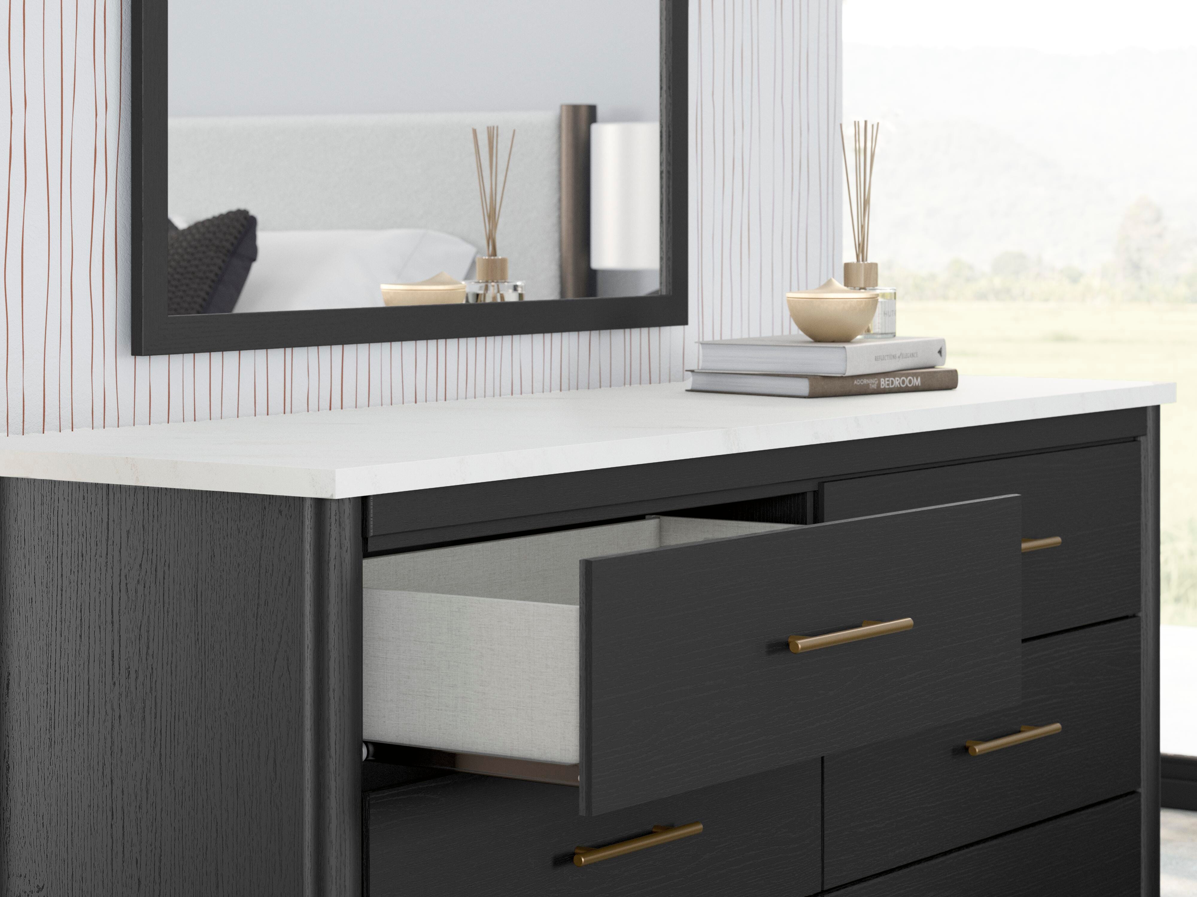 Cadmori Dresser and Mirror - Luxury Home Furniture (MI)