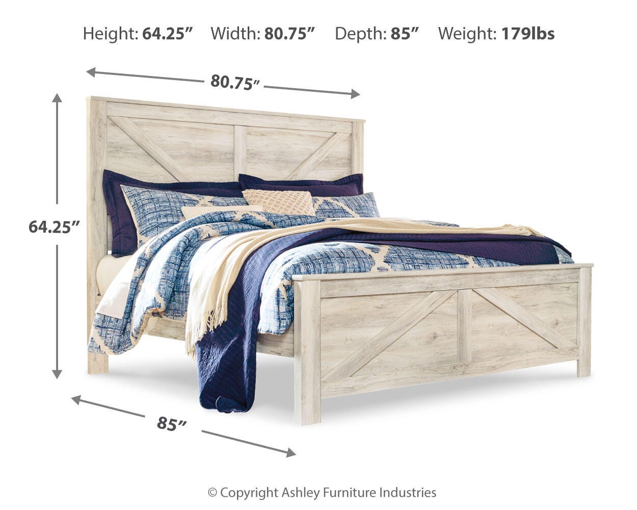 Bellaby Crossbuck Bed - Luxury Home Furniture (MI)