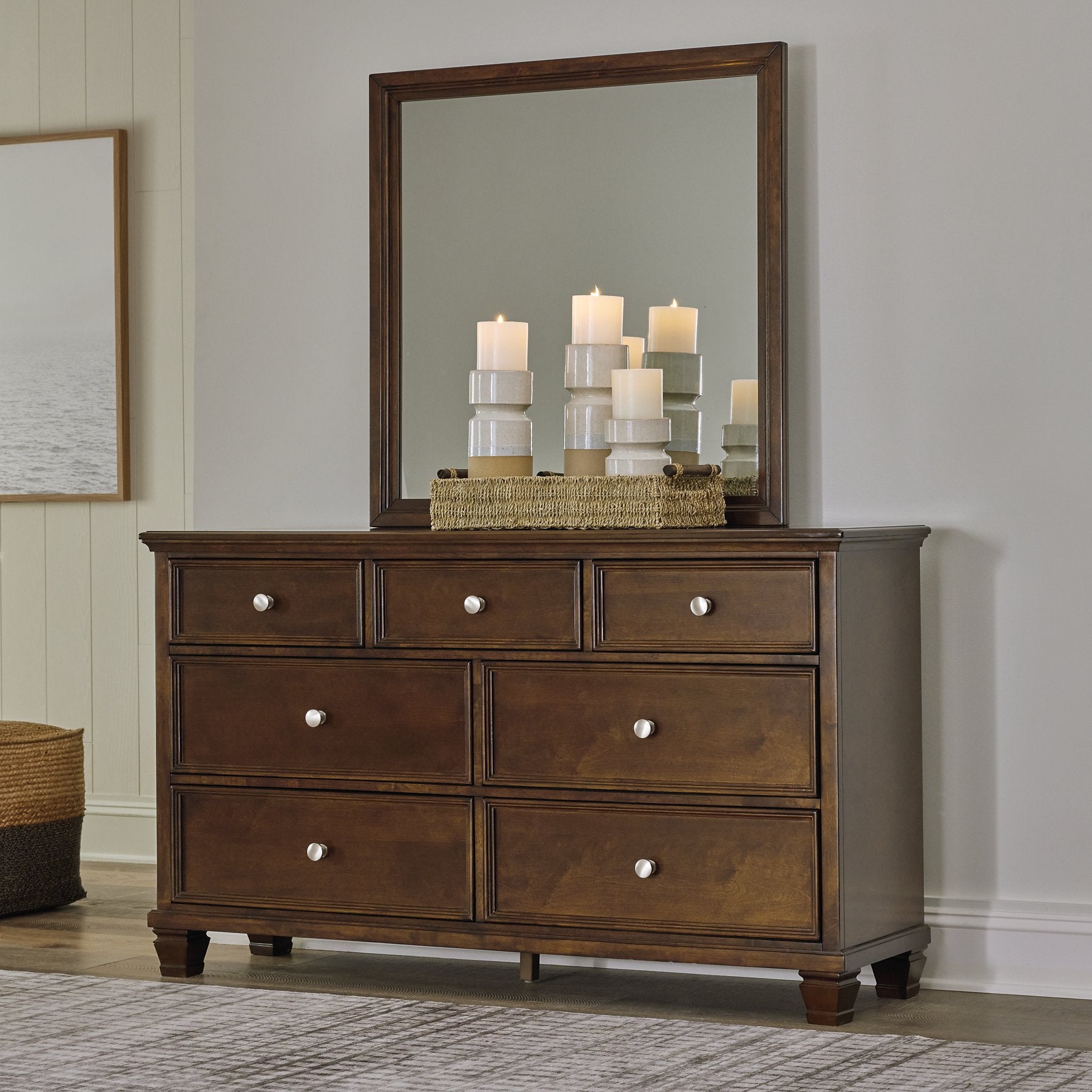 Danabrin Dresser and Mirror - Luxury Home Furniture (MI)