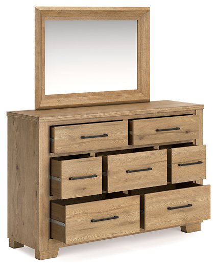 Galliden Dresser and Mirror - Luxury Home Furniture (MI)