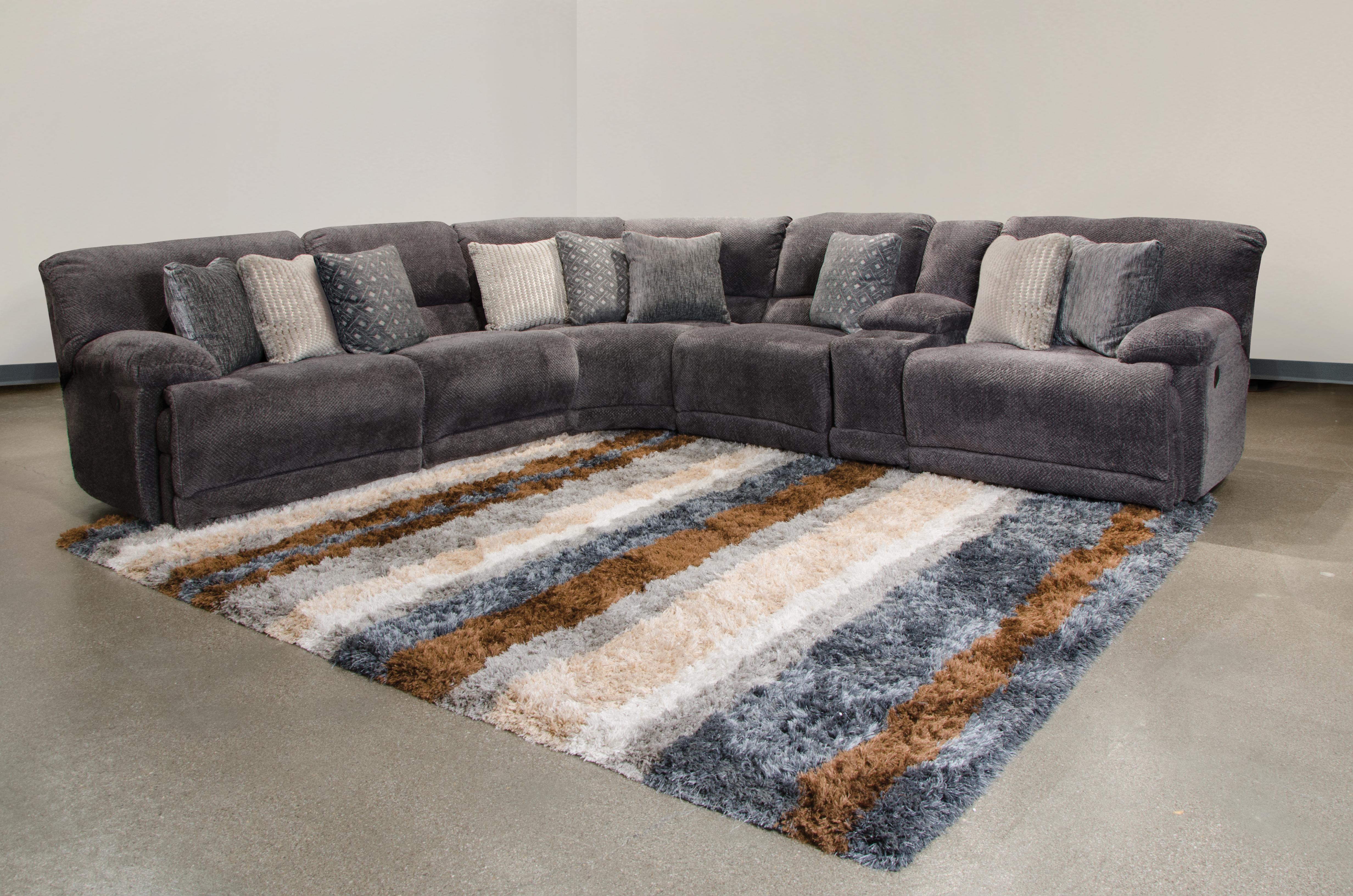 Catnapper Furniture Burbank Rocker Recliner in Smoke 2810-2/1806-58/2640-48 - Luxury Home Furniture (MI)