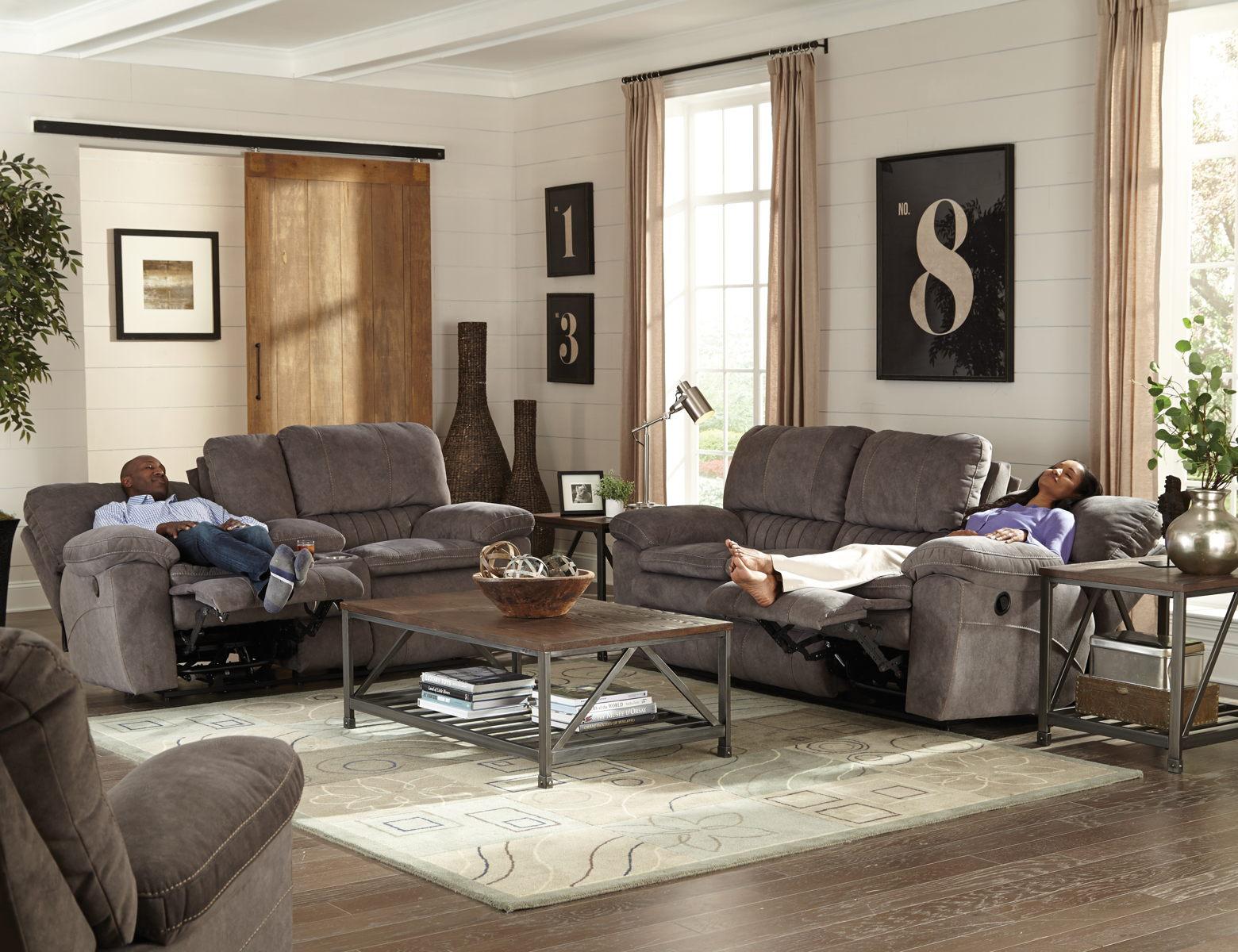 Catnapper Reyes Rocker Recliner in Graphite 2400-2 - Luxury Home Furniture (MI)