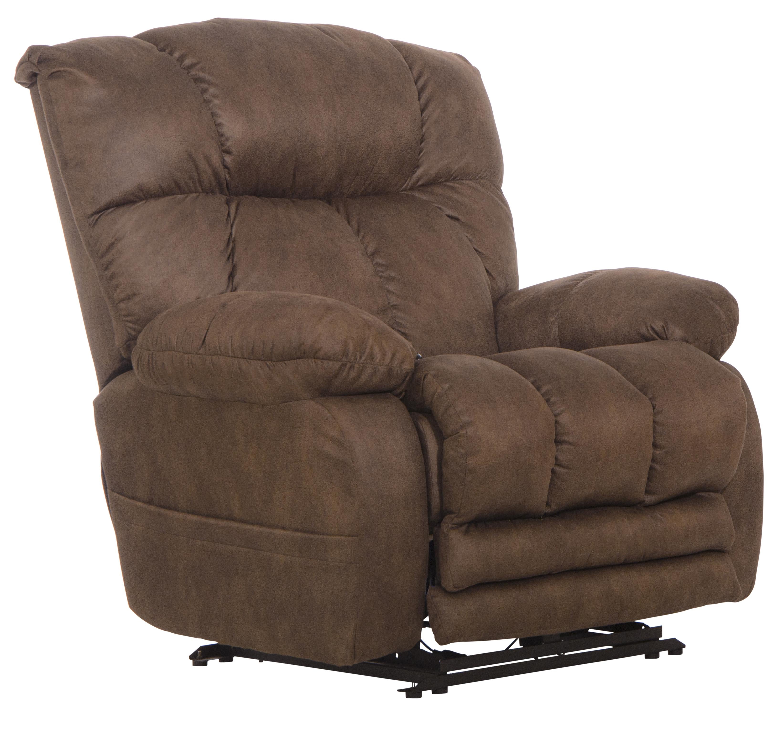 Dawkins Oversized Power Lay Flat Recliner with Extra Extension Footrest - Luxury Home Furniture (MI)