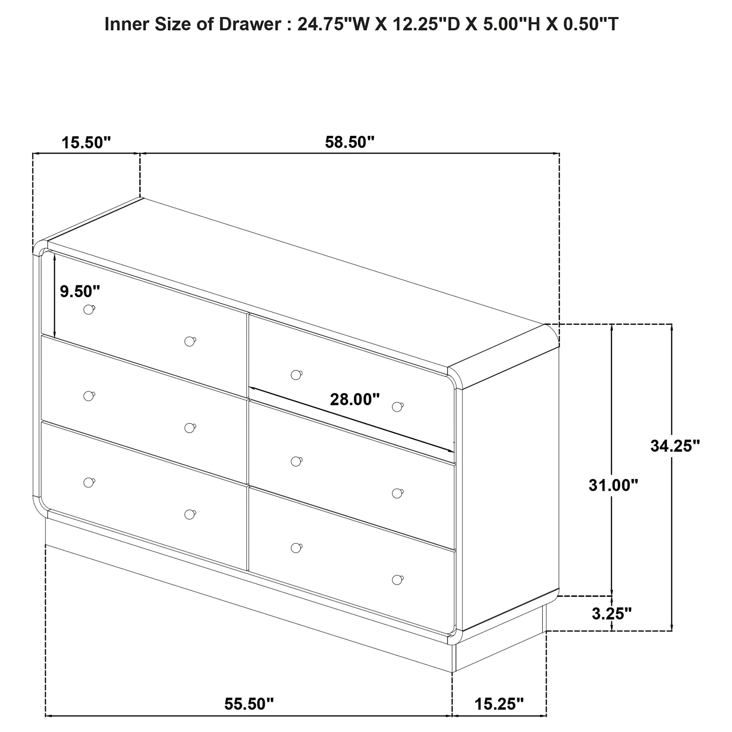 Cavelle 5 Pc Bedroom Set - Luxury Home Furniture (MI)