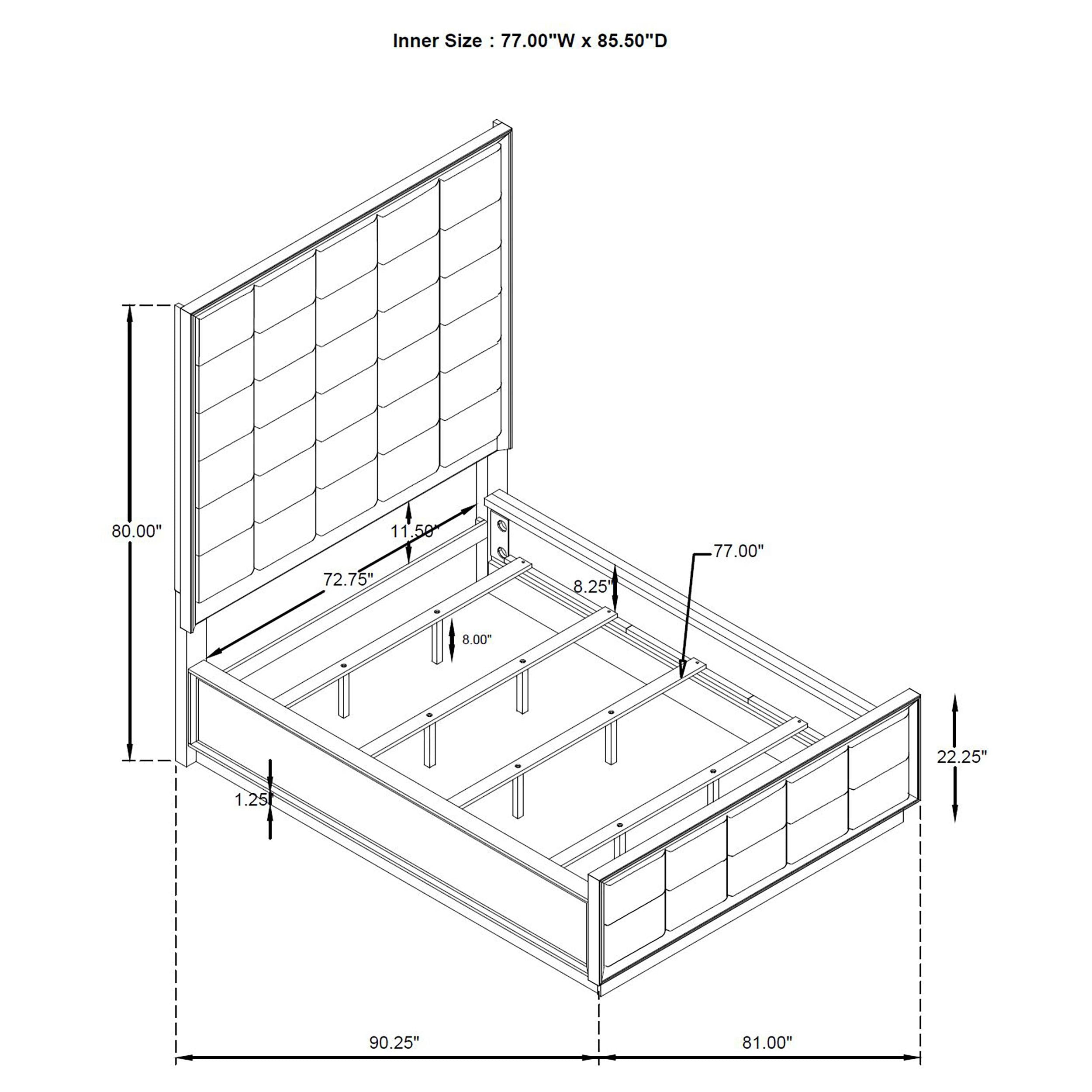 Durango 5 Pc Bedroom Set - Luxury Home Furniture (MI)