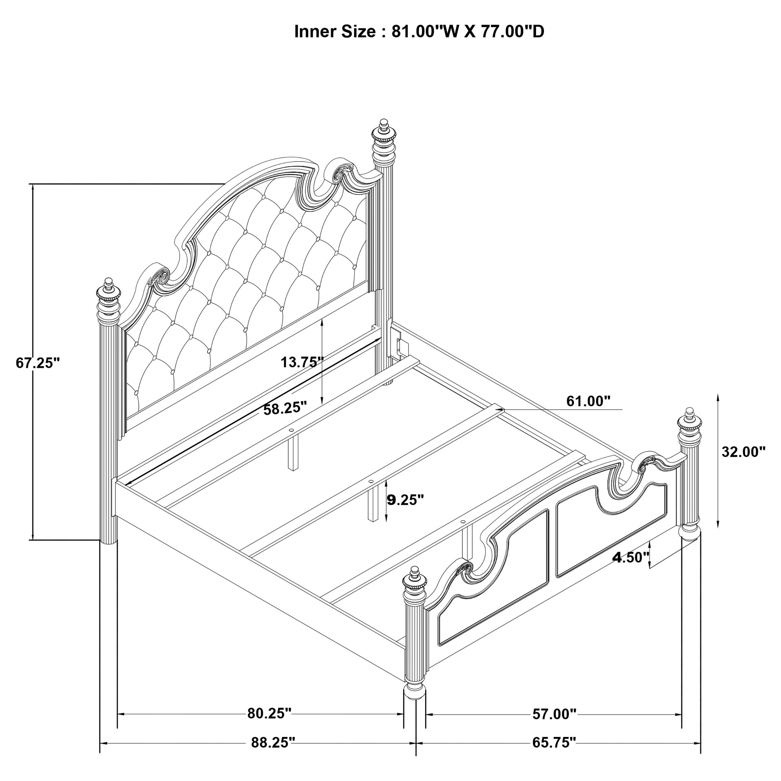 Celina 5 Pc Bedroom Set - Luxury Home Furniture (MI)